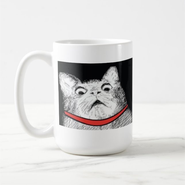 Surprised Cat Gasp Meme - Mug (Left)
