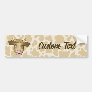 Surprised Cow Bumper Sticker