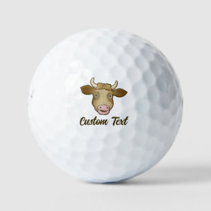 Surprised Cow Golf Balls