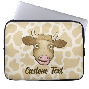 Surprised Cow Laptop Sleeve