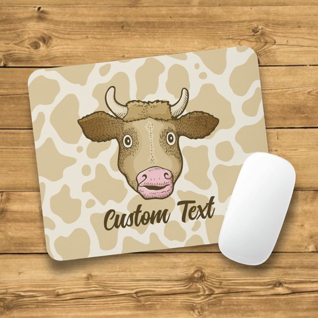 Surprised Cow Mouse Pad (Creator Uploaded)