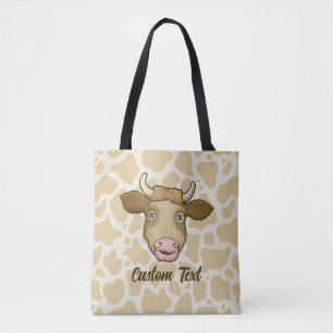 Surprised Cow Tote Bag