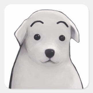 Surprised dog sticker