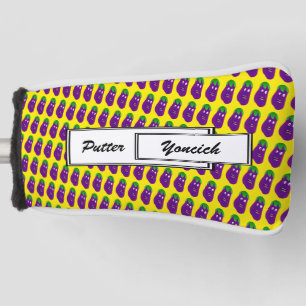 Surprised Eggplant by Kenneth Yoncich Golf Head Cover