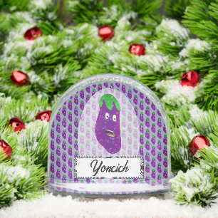 Surprised Eggplant by Kenneth Yoncich Snow Globe