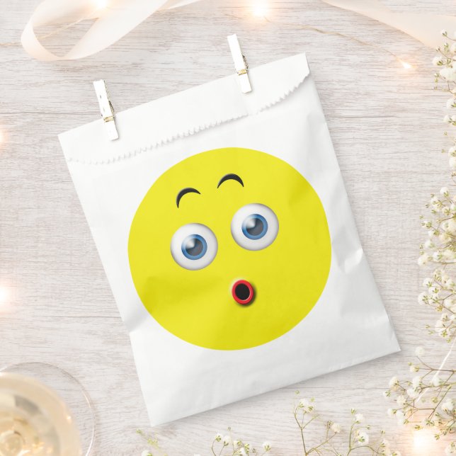 Surprised Emoji Favour Bags (Clipped)
