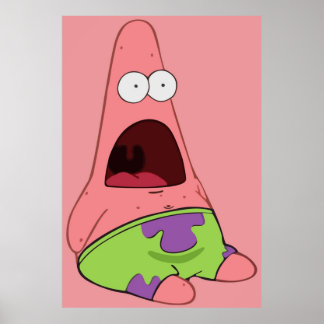 Surprised Patrick Poster