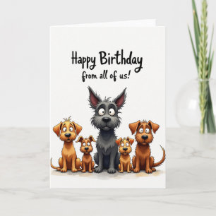 Surprised Pup Birthday Card