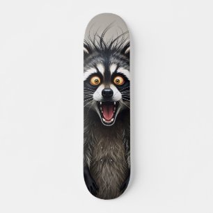 Surprised Raccoon Skateboard