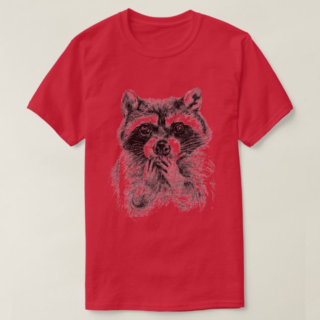 Surprised racoon T-Shirt (Design Front)