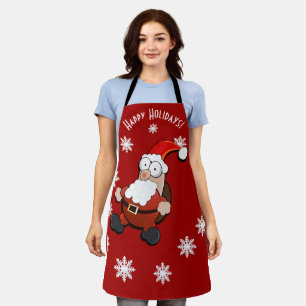 Surprised Santa Custom  Apron