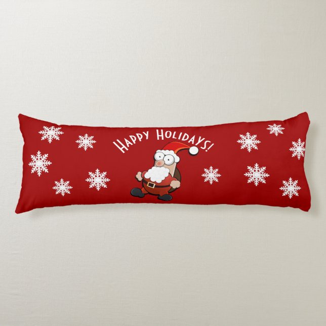 Surprised Santa Custom Body Cushion (Front)