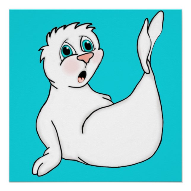 Surprised Seal Poster (Front)