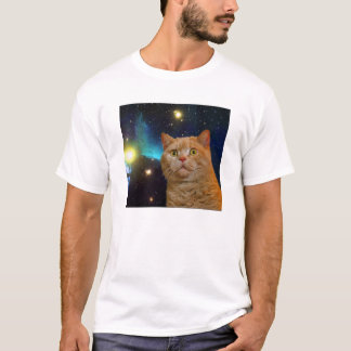 Surprised Space Kitty T-Shirt