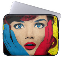 Surprised Woman in Pop Art