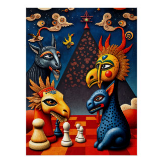 surreal 3D art Poster