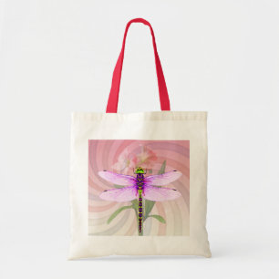 Surreal 60’s Theme Dragon Fly Tote Bag