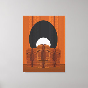 Surreal Abstract Mystery and Contemplation Canvas Print