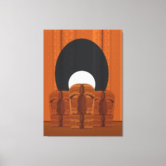 Surreal Abstract Mystery and Contemplation Canvas Print