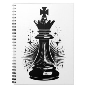  Surreal aesthetic Chess Symbol Notebook