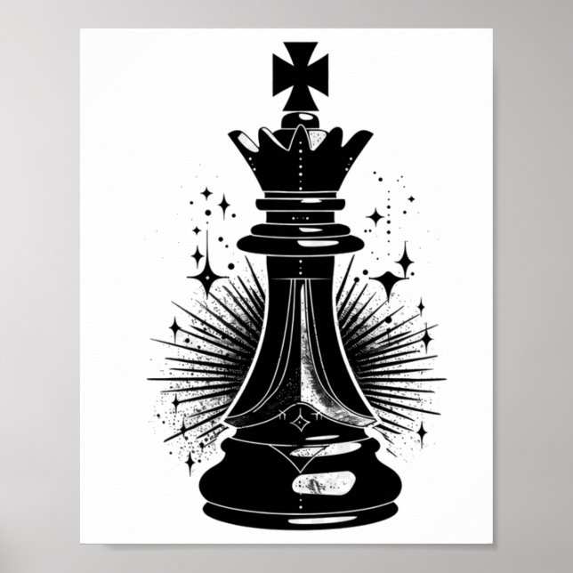  Surreal aesthetic Chess Symbol Poster (Front)