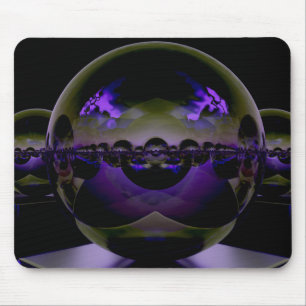 Surreal Alien Landscape - Strange Purple Light Mouse Mat