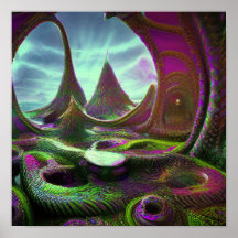Surreal Alien World Psychedelic Lucid Dream