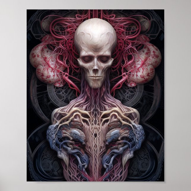 Surreal Anatomy Horror Sci-Fi Art  Poster (Front)