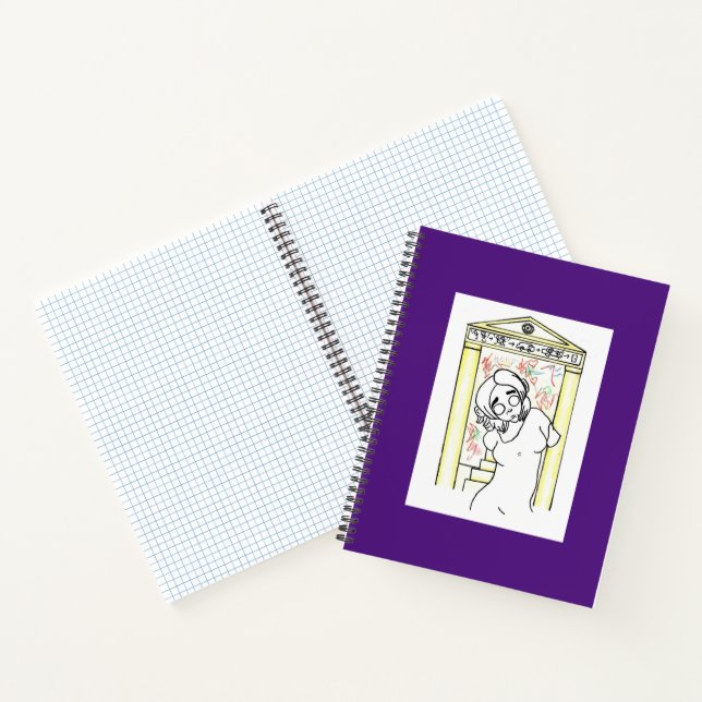 Surreal Ancient Greek Spiral Notebook (Inside)