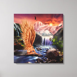 Surreal Angel Canvas Print