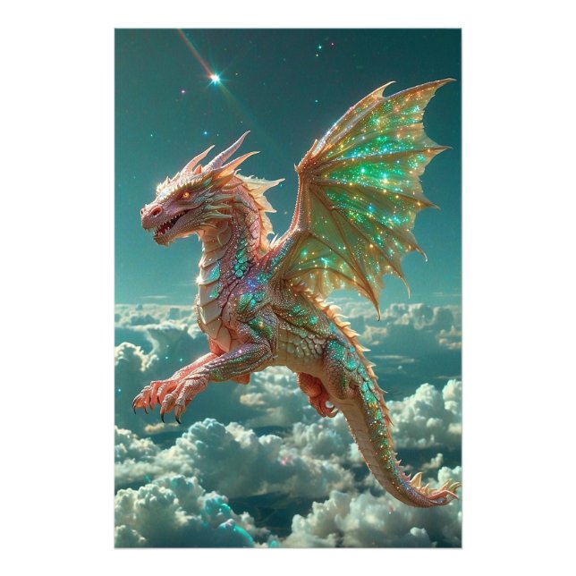 *~* Surreal AP88  Fantasy  Dragon Wall Artwork 13 Photo Print (Front)