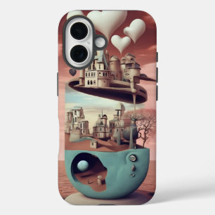 Surreal Art Surrealism Castle Fantasy Landscape iPhone 16 Case