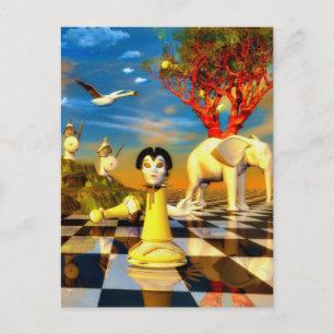 Surreal artworks postcard