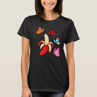 Surreal Banana and Butterflies T-Shirt