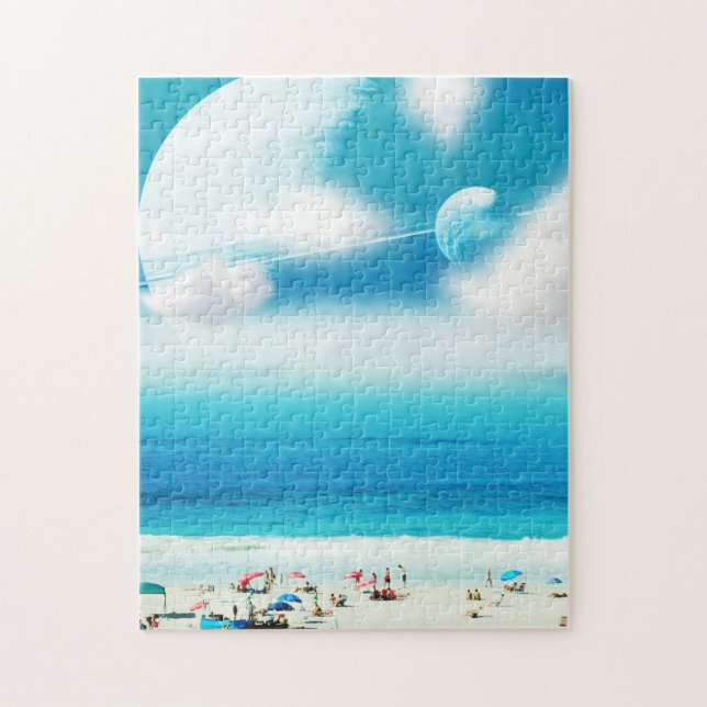 Surreal beach front jigsaw puzzle (Vertical)