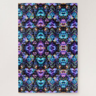 Surreal Bendy Abstract Hearts Baubles Jigsaw Puzzle