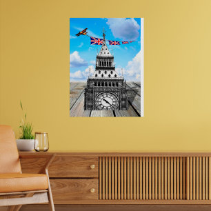 Surreal Big Ben, London & British Art Poster