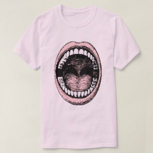 SURREAL BIG MOUTH ILLUSTRATION T-Shirt