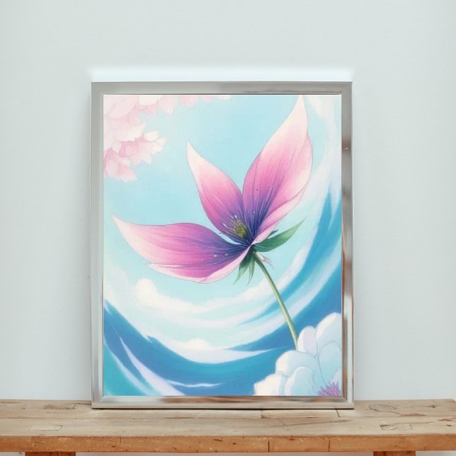 Surreal Bloom: A Flower Takes Flight Photo Print (Creator Uploaded)