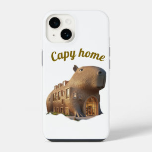 Surreal Capybara House Architecture Phone Case