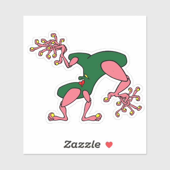 Surreal cartoon creature with branch-like hands (Sheet)