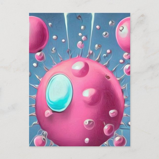 Surreal Cherry Bomb Postcard (Front)