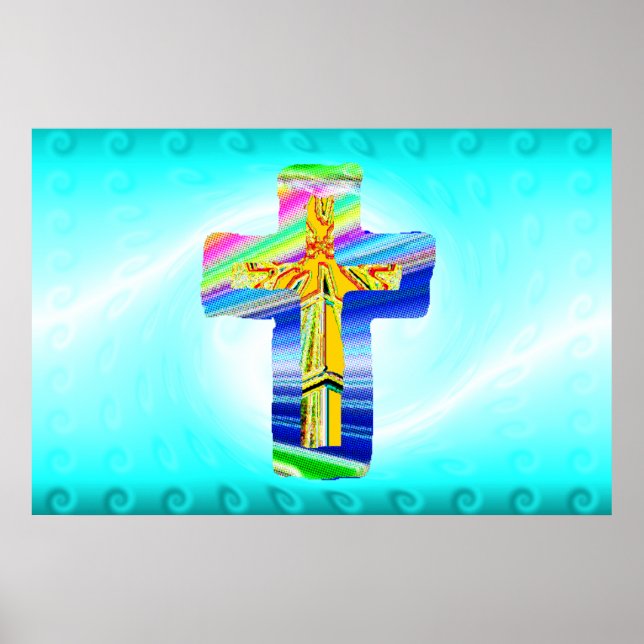 Surreal Christian Cross Poster (Front)
