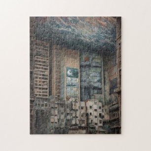 Surreal Cityscape Artwork Jigsaw Puzzle