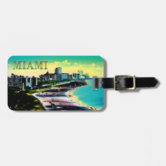 Surreal Colours of Miami Beach Florida Luggage Tag