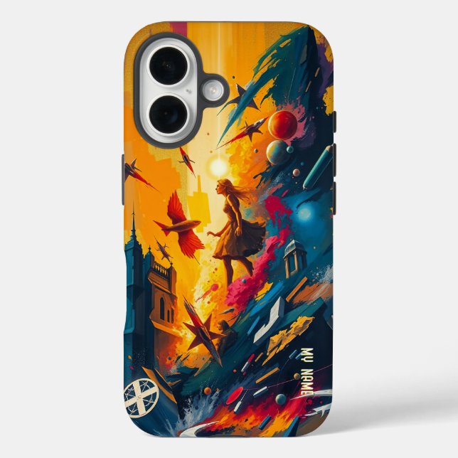 Surreal Cosmic Adventure Artwork Case-Mate iPhone Case (Back)