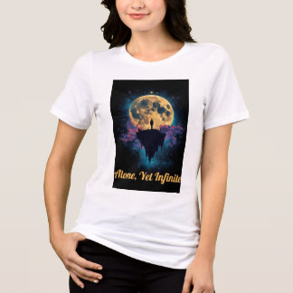 Surreal Cosmic Art T-Shirt | Dreamy Night Sky Desi Tri-Blend Shirt