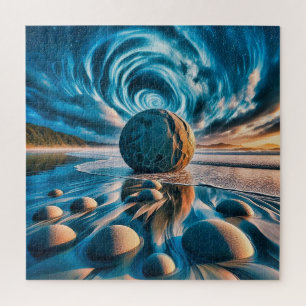 Surreal Cosmic Shores Jigsaw Puzzle