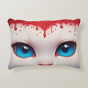 Surreal Cute Big Blue Eyes Decorative Cushion