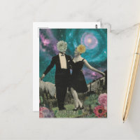 Surreal Dancing Flower People Adventure Collage